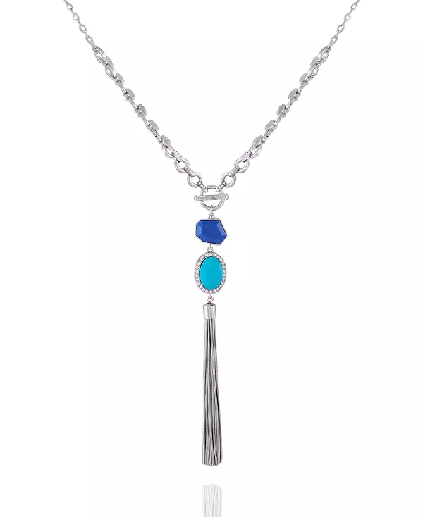 

Женское летнее шикарное ожерелье T Tahari, silver