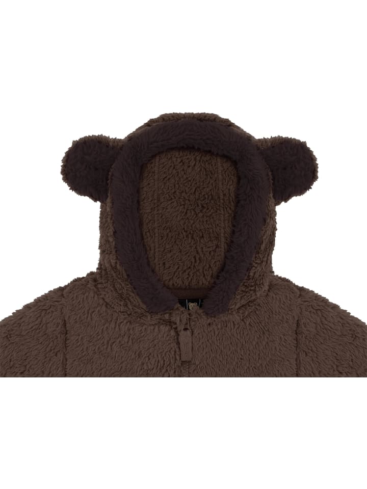 Детская плюшевая куртка Barvas темно-коричневого цвета Normani Outdoor Sports — фото 3