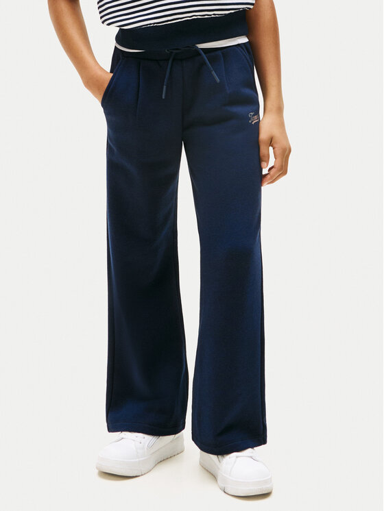 

Джоггеры wide leg Script KG0KG08669 Tommy Hilfiger, синий