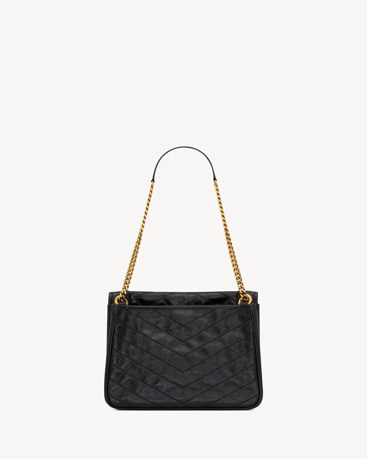 NIKI TRIPOUCH из винтажной кожи SAINT LAURENT, черный — фото 3