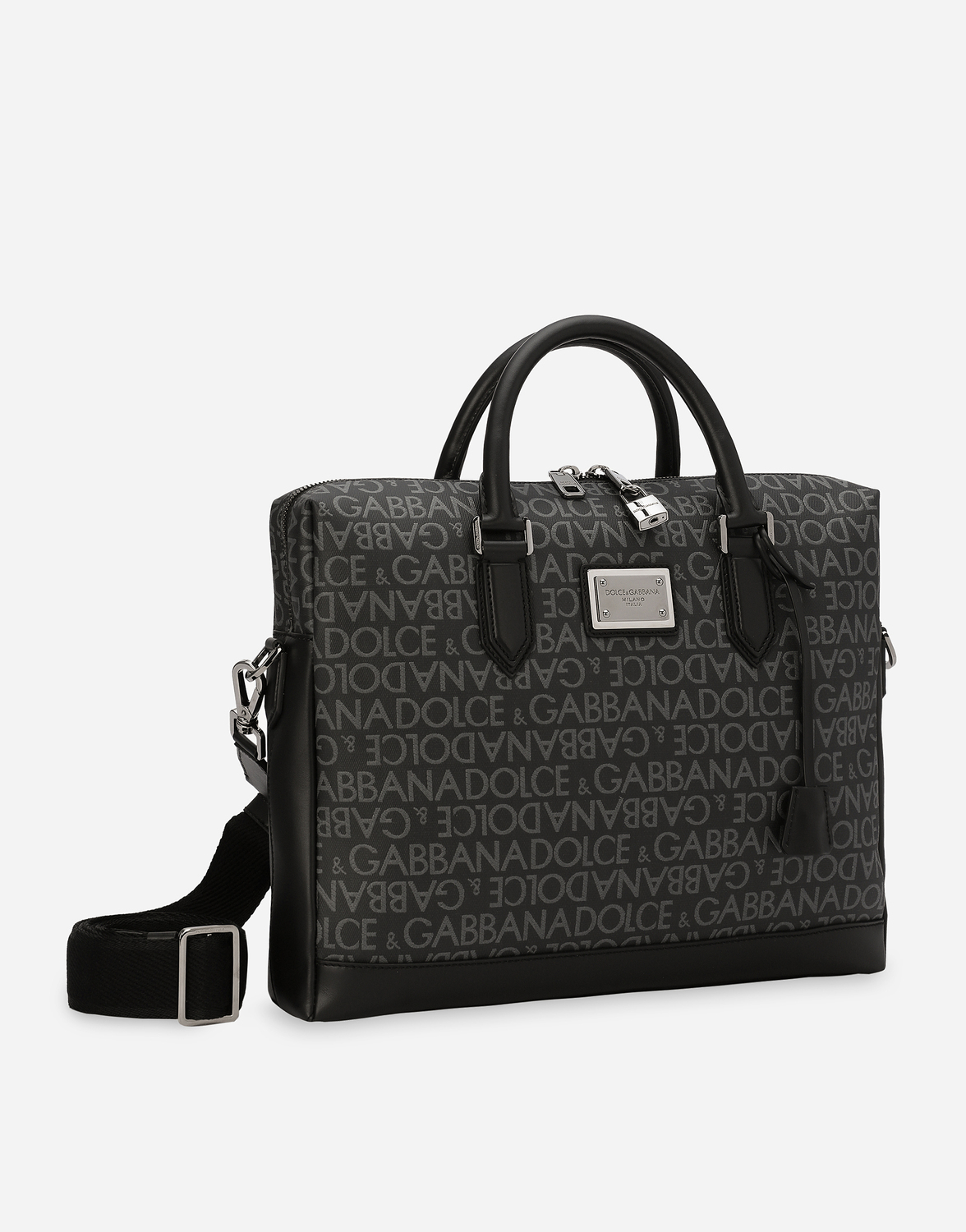 Портфель из жаккарда с покрытием DOLCE & GABBANA, мультиколор — фото 3