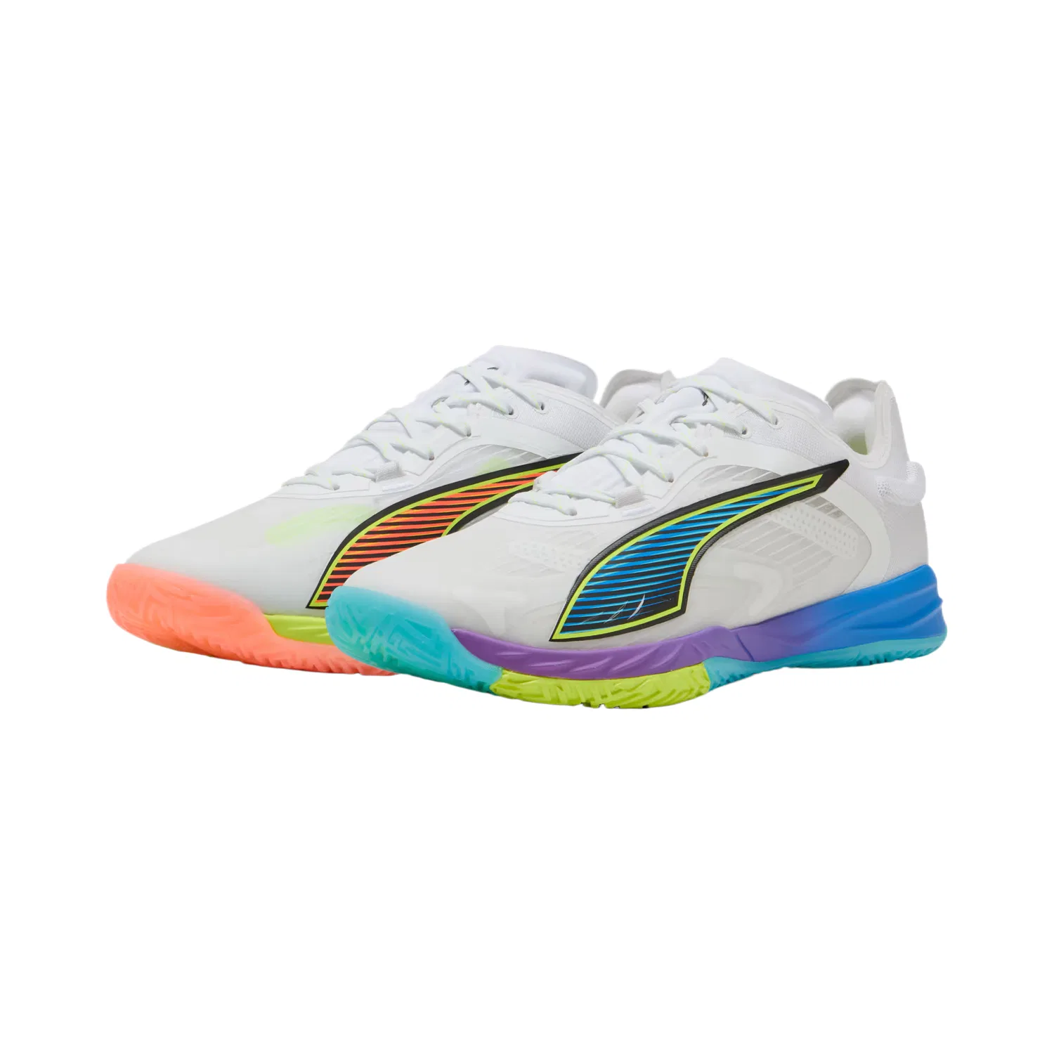 Кроссовки тренировочные с поддержкой PUMA White/Neon Red/Ultra Blue — фото 4