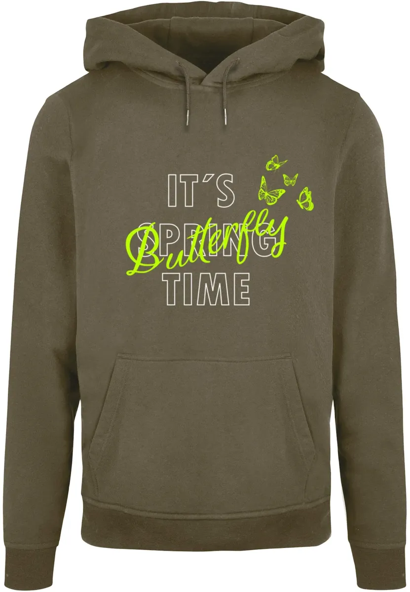 

Толстовка с капюшоном Merchcode " Merchcode Men's It's Spring Time Basic Hoody", оливковый