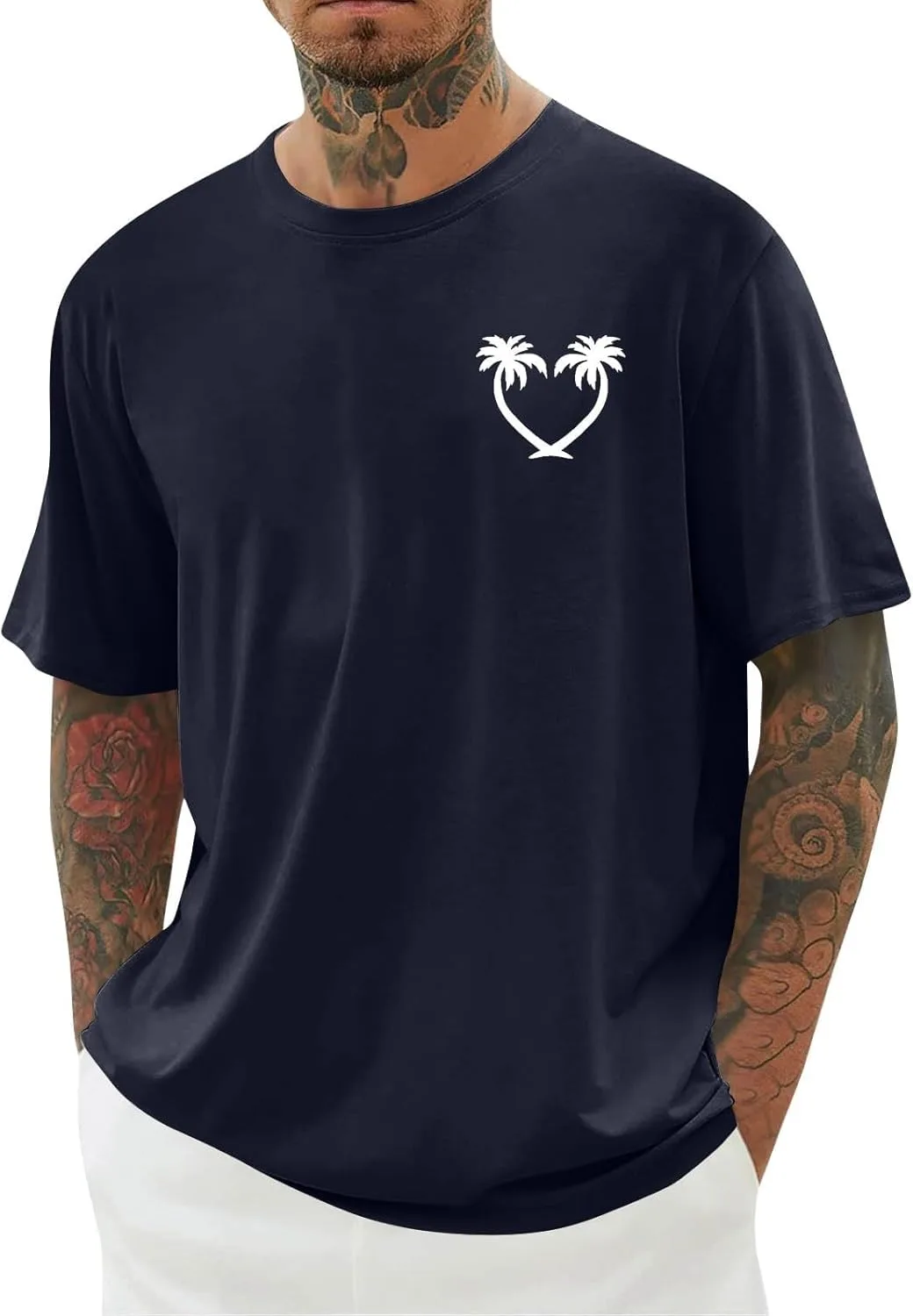 

Футболка с принтом "Кокосовая пальма" для мужчин Big and Tall