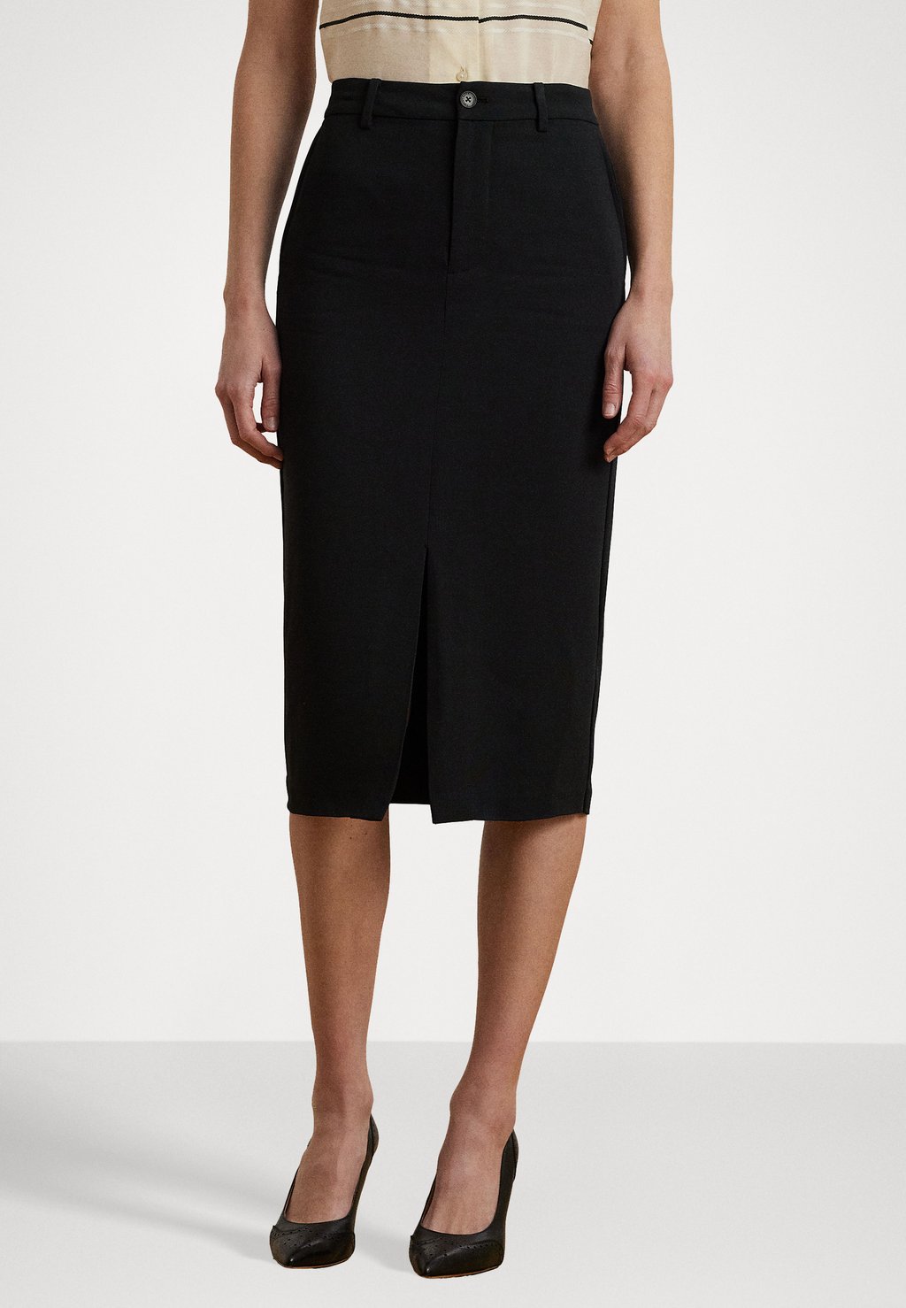 

Юбка-карандаш STRETCH CADY SKIRT Lauren Ralph Lauren, черный