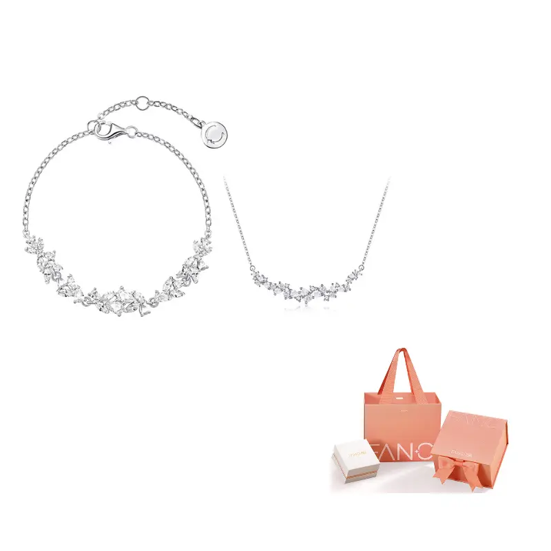 

FANCI Кулон из стерлингового серебра 925 пробы с цветком глицинии серии Wisteria Flower