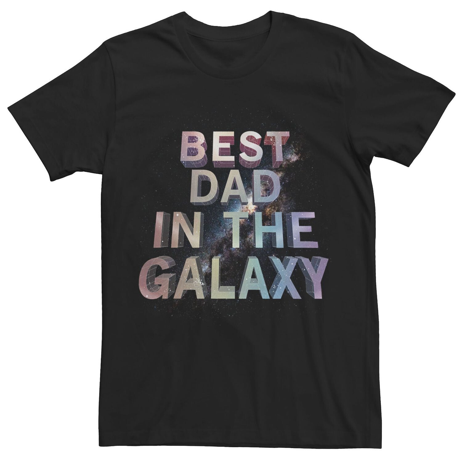 

Мужская футболка Best Dad In The Galaxy с космическим градиентом и графическим рисунком Licensed Character