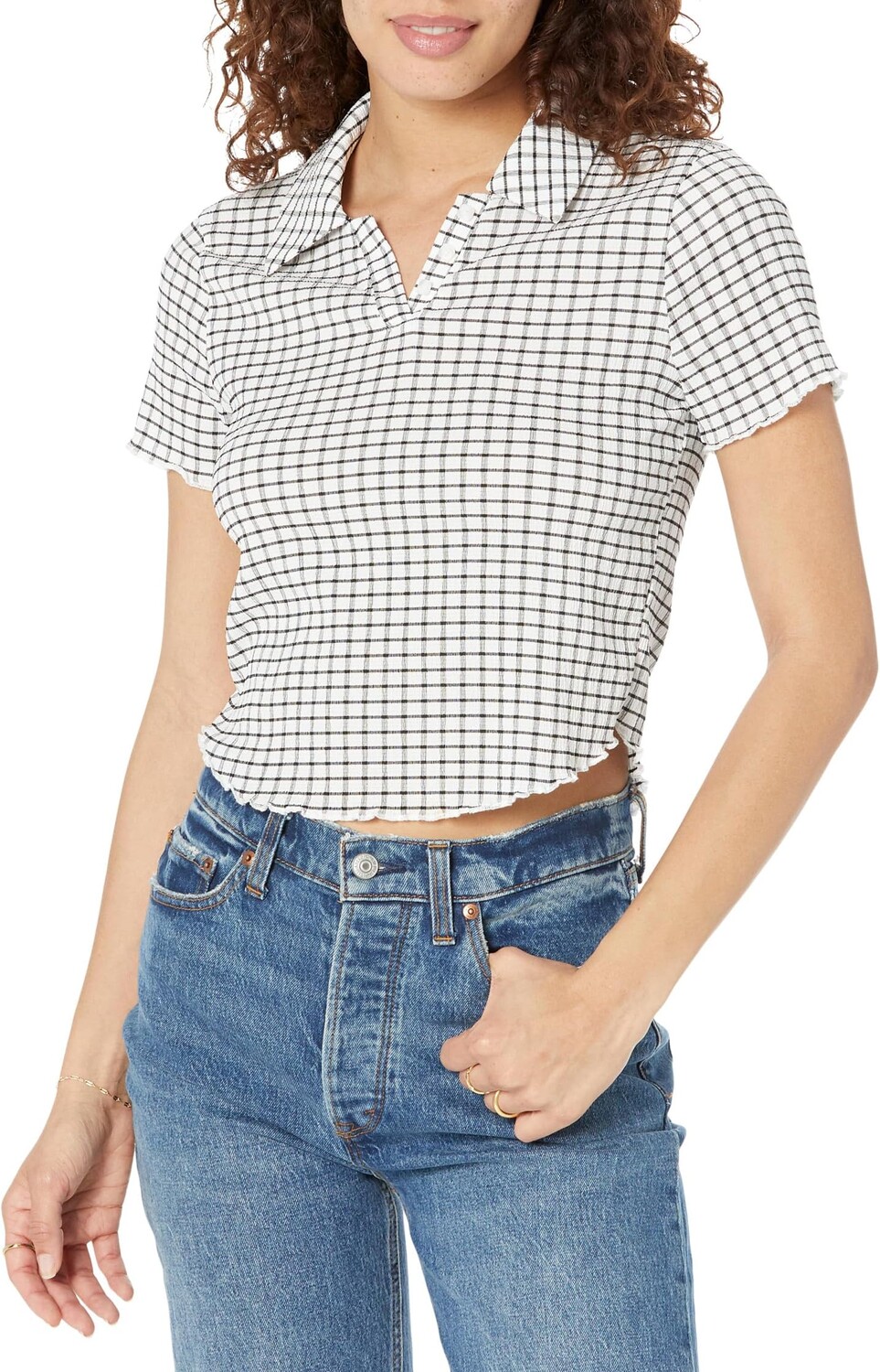 

Топ Madewell Borage Top in Liability Omaha Fabric, цвет Lighthouse