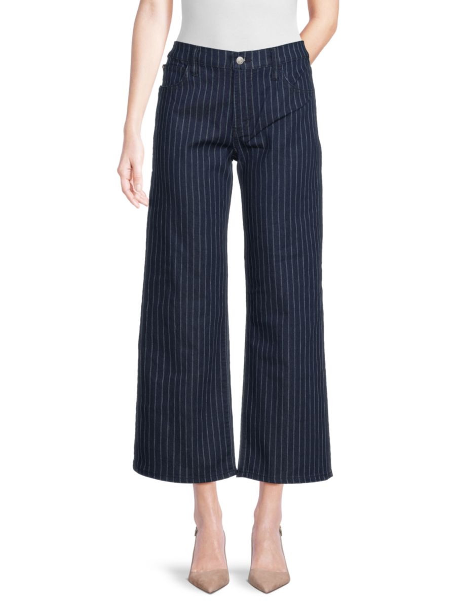 

Джинсы Rosalie с высокой талией и широкими штанинами Hudson Jeans, темно-синий