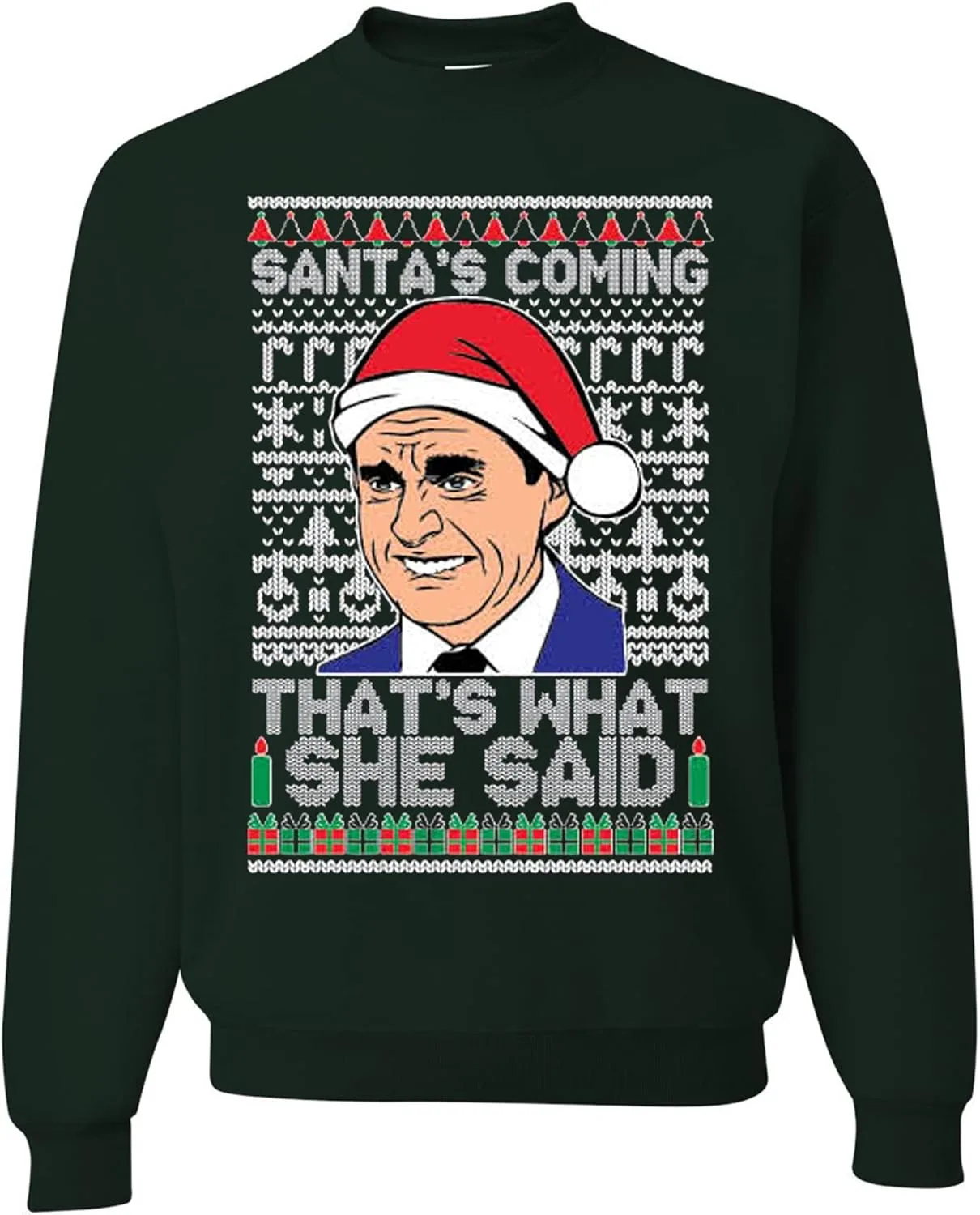 

Свитшот The Office с принтом Санта Майк Майкл Скотт wild custom apparel