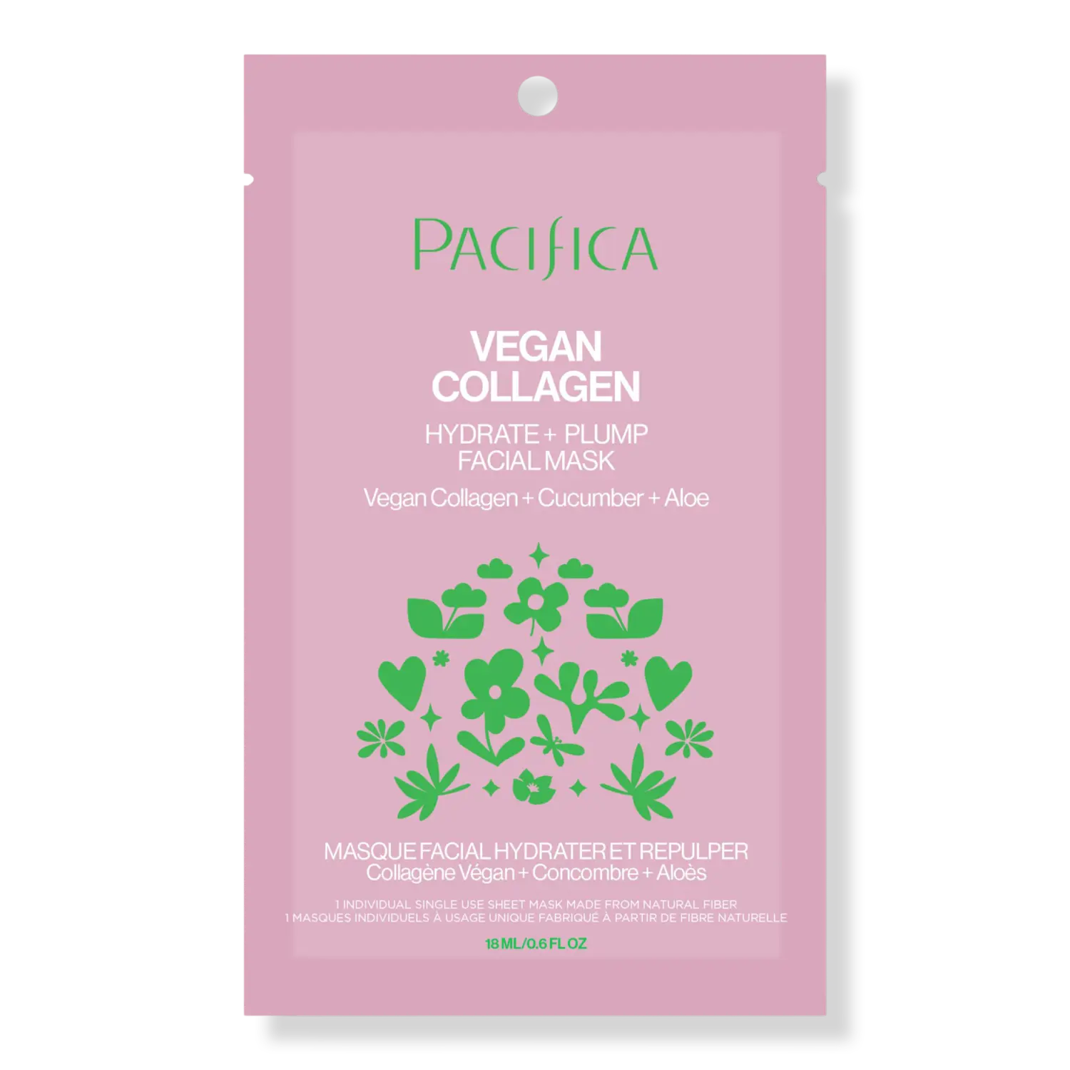 

Веганская коллагеновая увлажняющая и разглаживающая маска для лица Pacifica