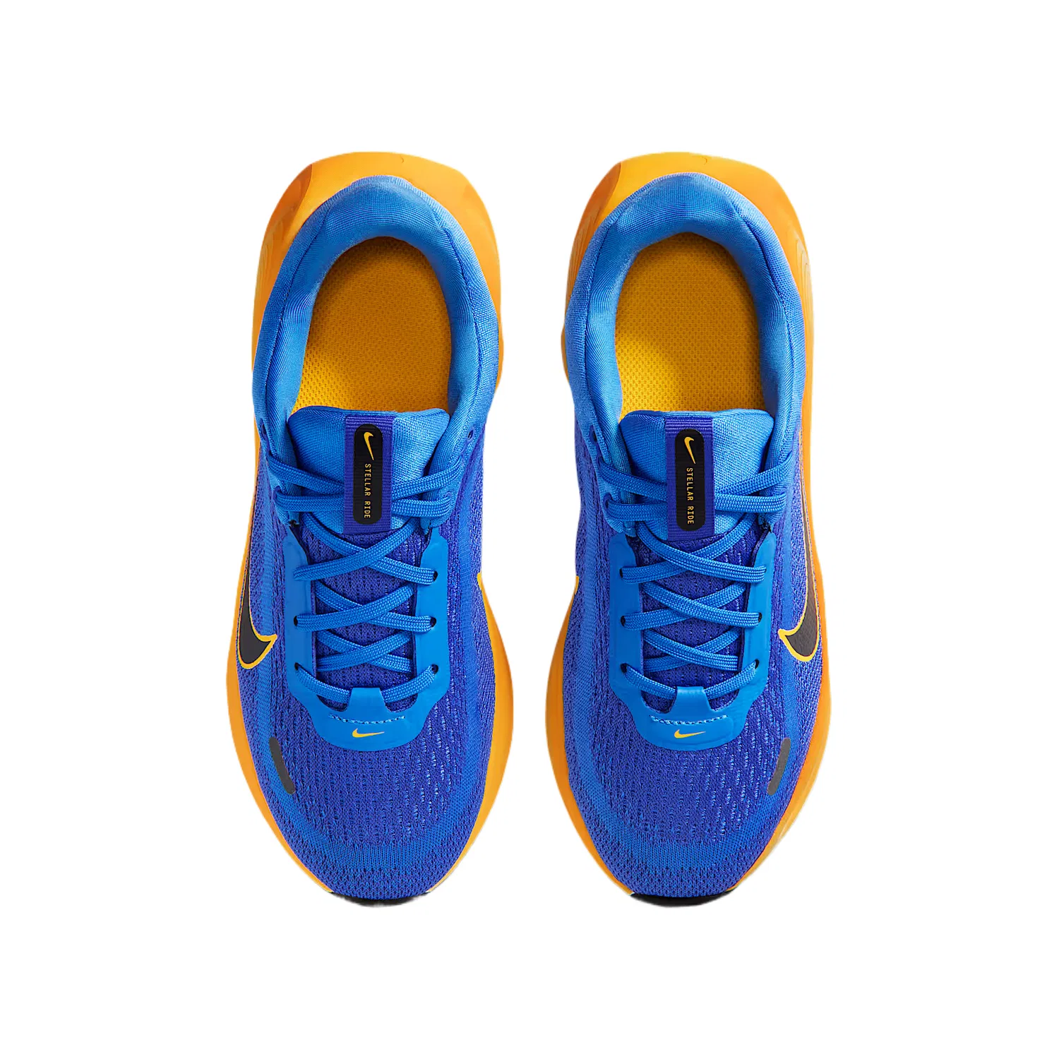 Кроссовки детские Stellar Ride Mesh Rebound Breathable Low top Running Shoes Nike, Crystal Blue/Blue Stone/Light Neon Yellow/Gray Black — фото 4