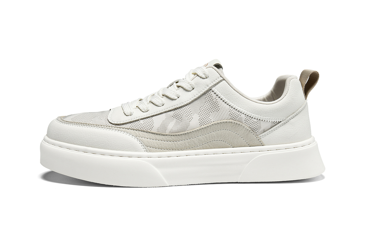 

HLA Низкие скейтерские кросcовки мужские экрю, цвет Ecru