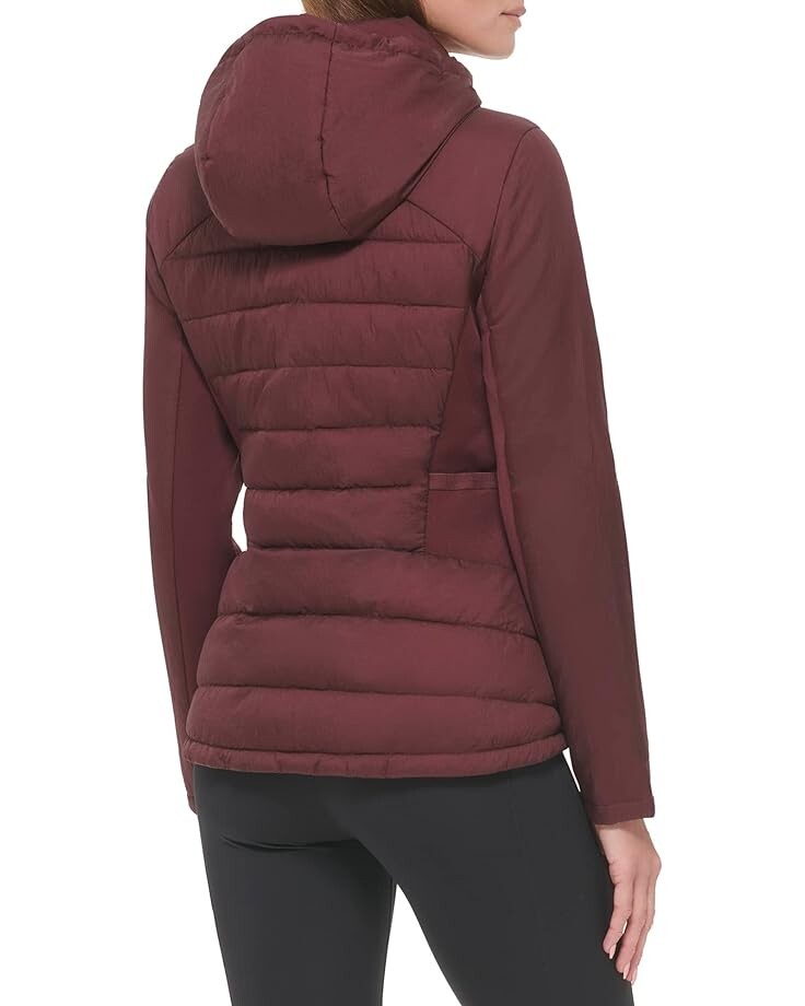 

Пуховик Calvin Klein Short Scuba Side Lightweight Puffer, цвет Oxblood