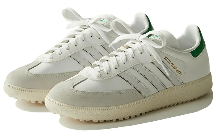 

Кроссовки для гольфа Adidas Samba унисекс, белый и зеленый
