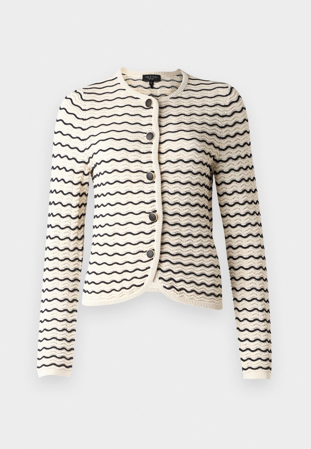 

Кардиган ELISA STRIPE CARDIGAN rag & bone, бежевый