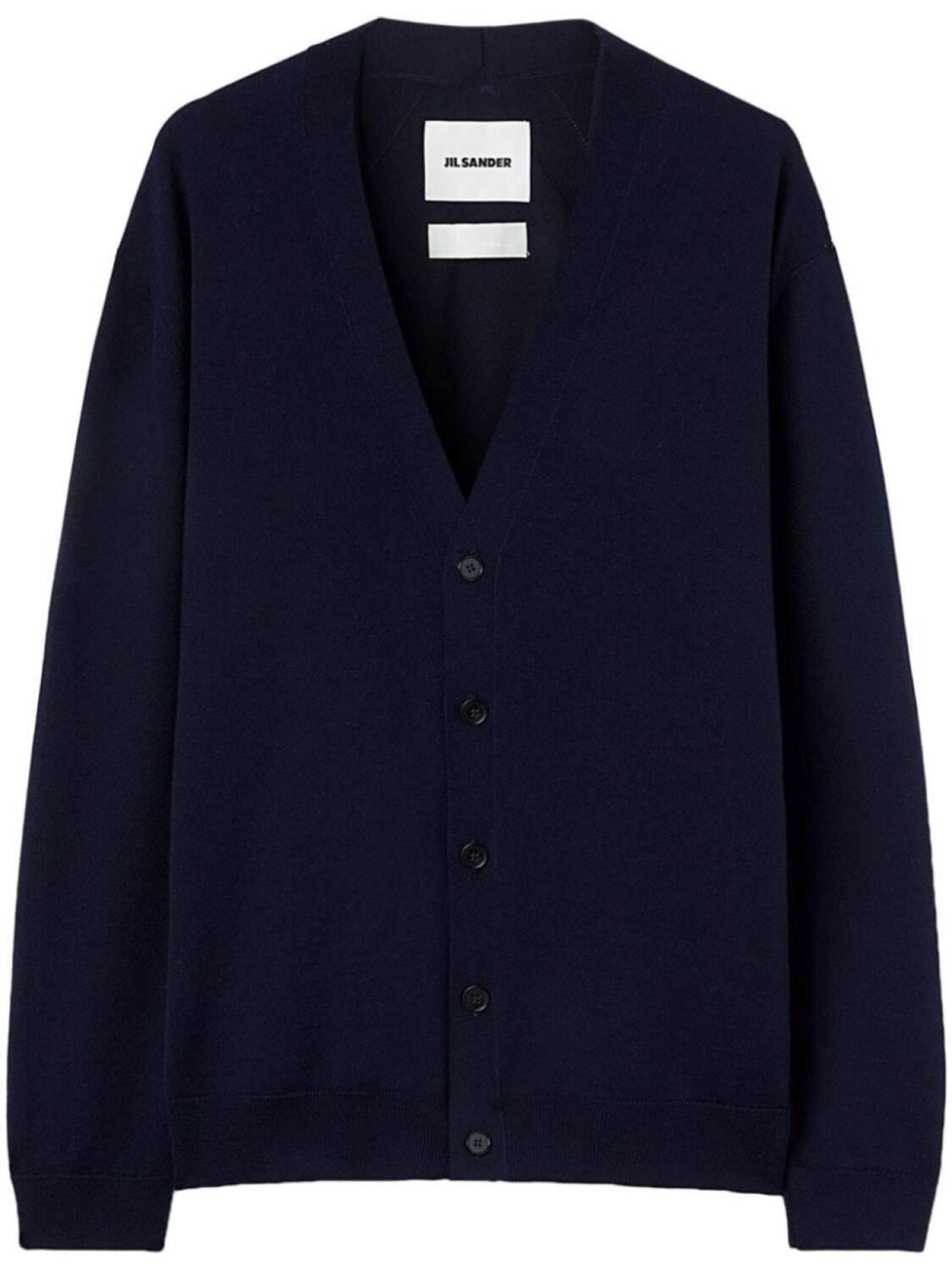 

Jil Sander шерстяной кардиган с V-образным вырезом, синий