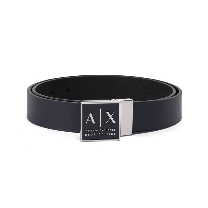

ARMANI EXCHANGE Кожаный ремень из полиуретана, Blue/Black
