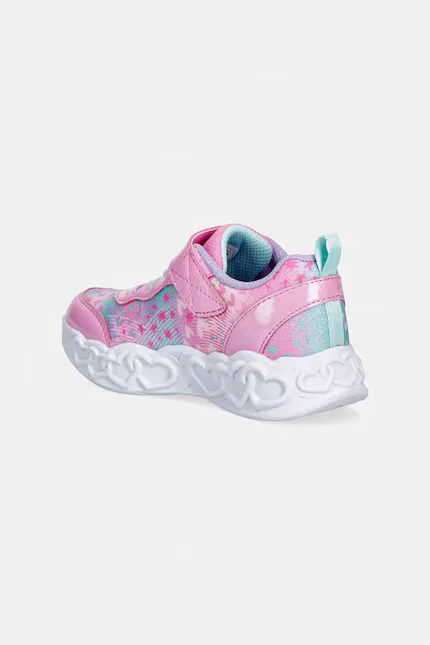 Кроссовки детские с подсветкой INFINITE HEART LIGHTS Skechers, розовый — фото 3