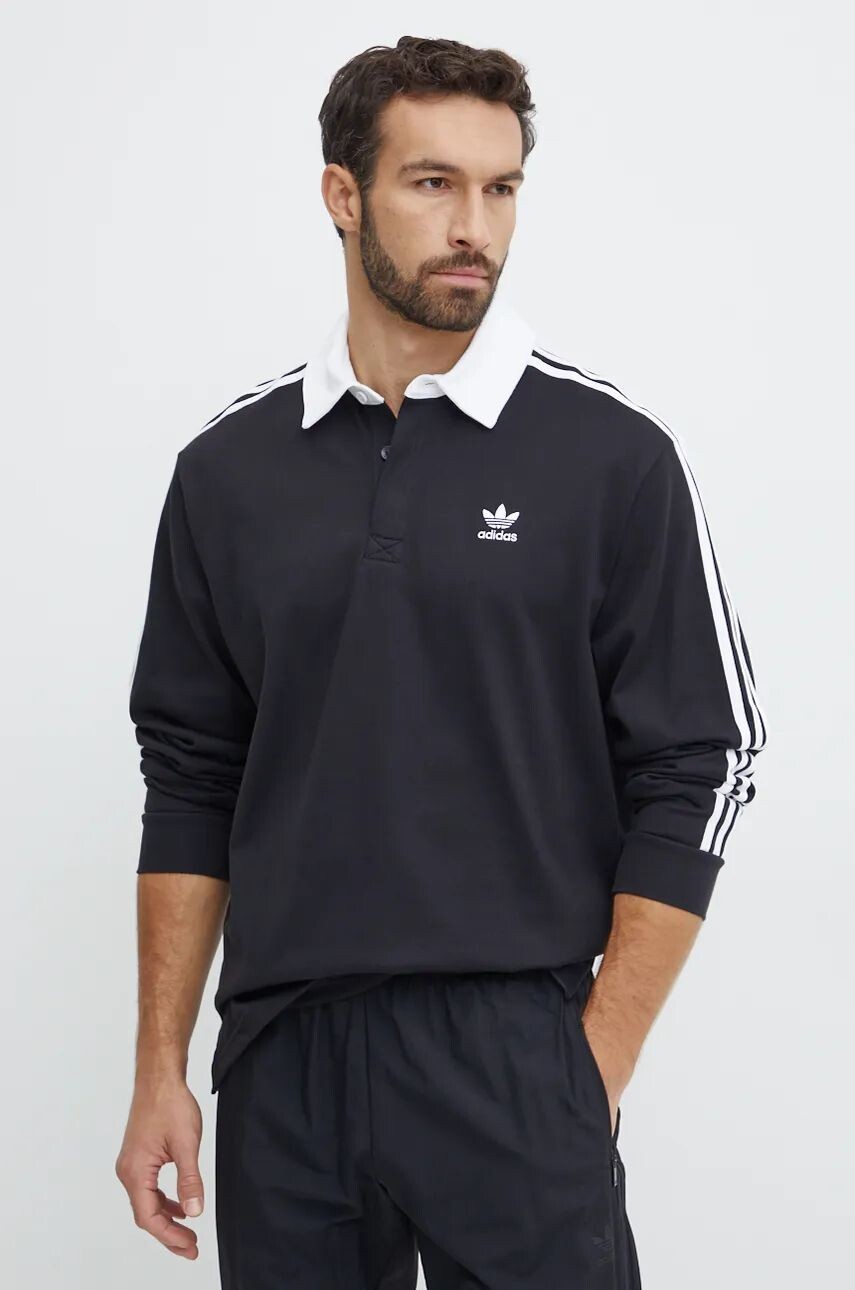 

Топ с длинными рукавами adidas Originals из хлопка Adicolor, черный