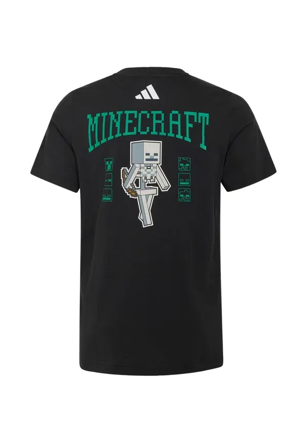 Футболка Adidas Performance J Minecraft Tee Print, черный — фото 2