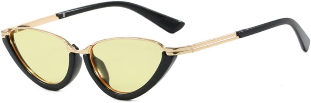 

Ретро-солнцезащитные очки «кошачий глаз» для женщин, роскошные солнцезащитные очки для активного отдыха, защита от УФ-излучения UV400, очки для вождения, модные очки для женщин SZVVBKK, C6blackyellow