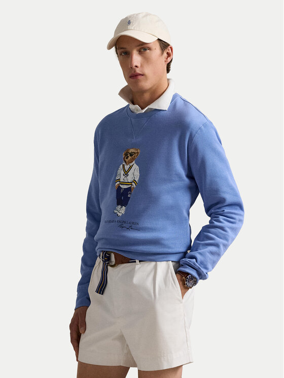 

Свободный крой толстовки 710973145001 Polo Ralph Lauren, синий