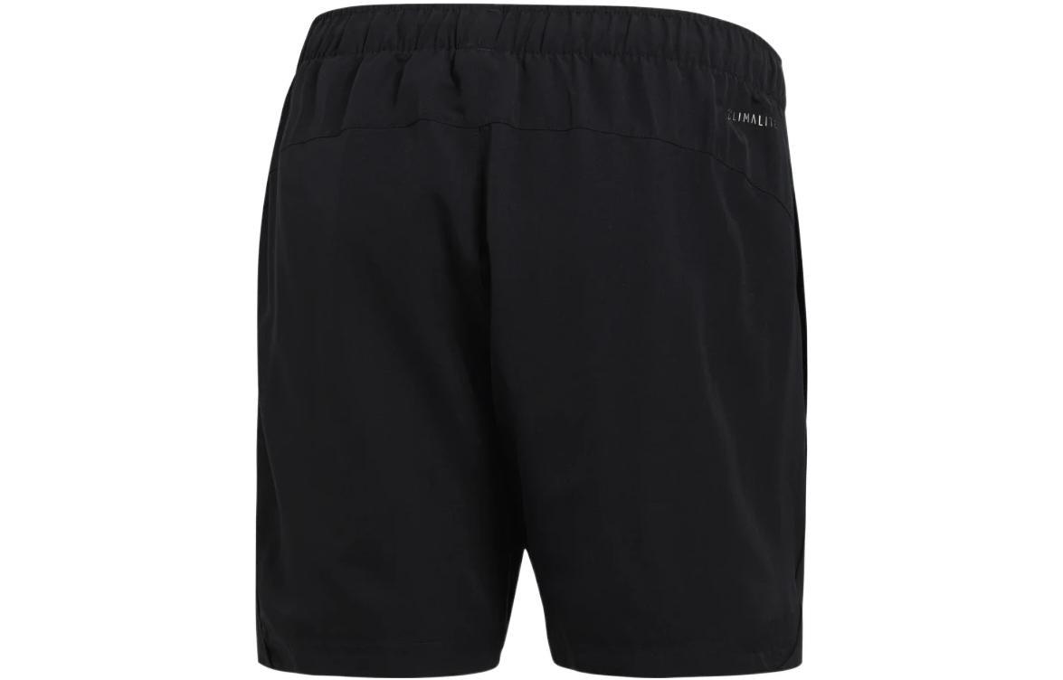 Шорты Men's adidas Solid Color Logo Straight Sports Black Shorts S17593 — фото 2