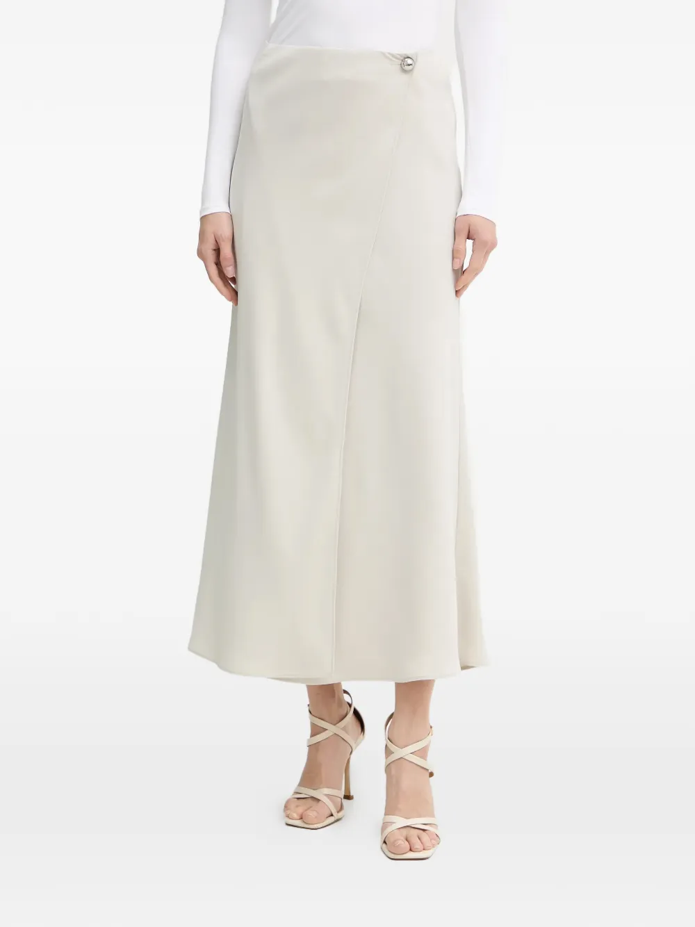 

Миди-юбка с пуговицами Armani Exchange, нейтральный