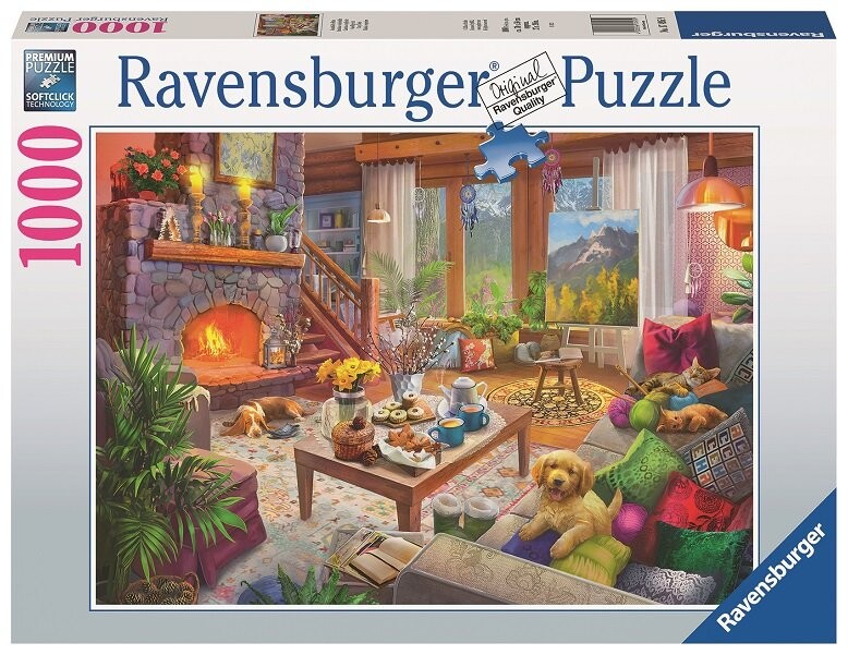 

Ravensburger, пазл, Уютная комната, 1000 шт.
