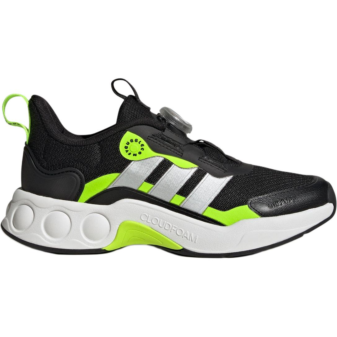 Adidas NITROBUBBLE противоскользящие износостойкие низкие детские кроссовки для повседневной носки, черные — фото 2
