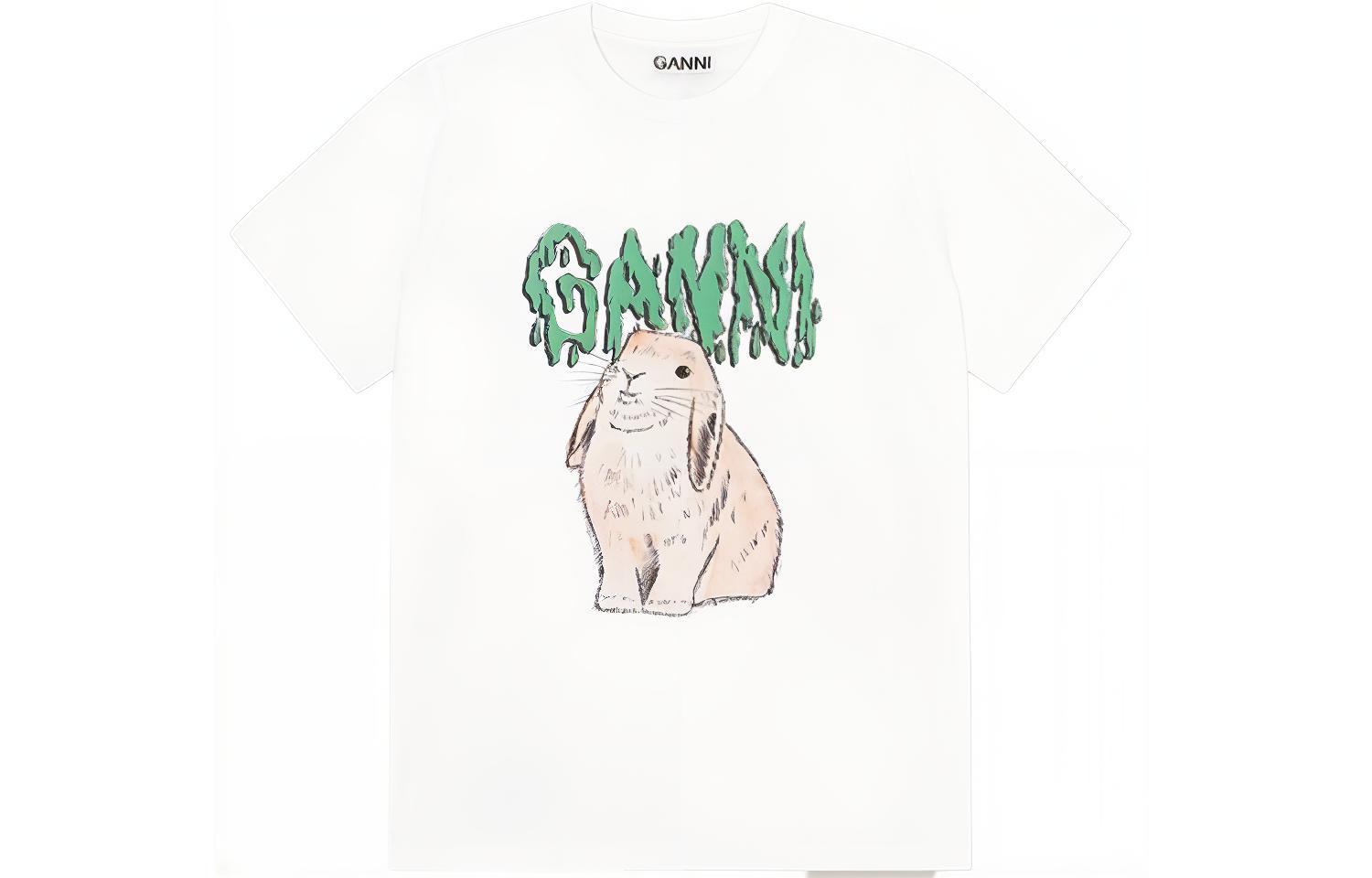 

Футболка женская белая GANNI