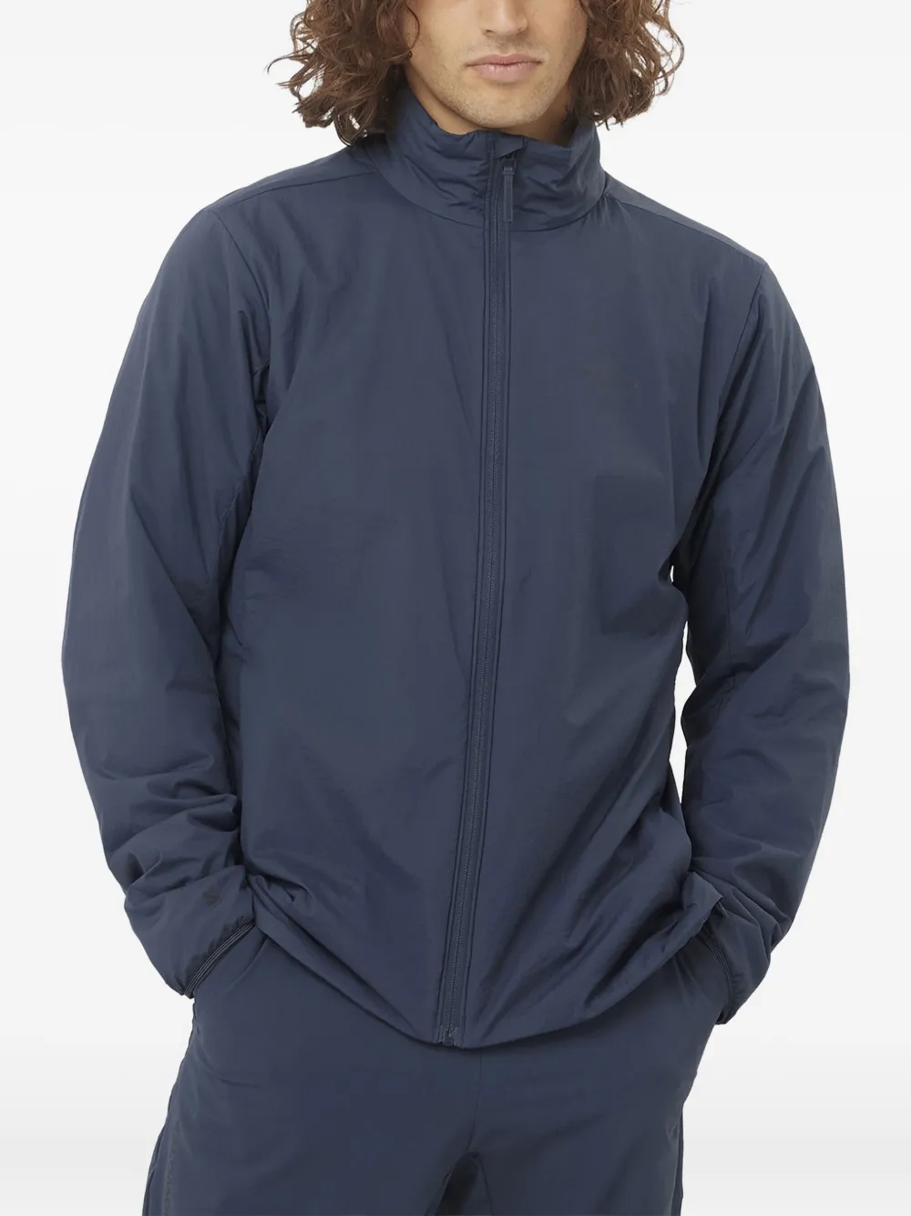 

Куртка на молнии с воротником-стойкой Salomon, синий