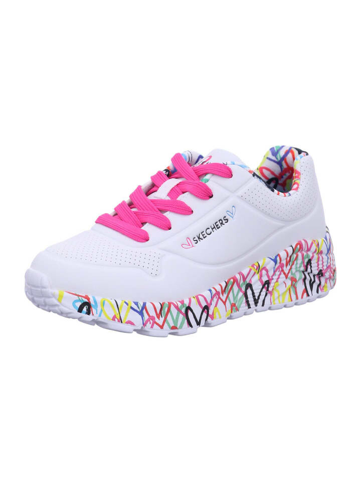 Кроссовки на шнуровке Skechers, цвет white/multi