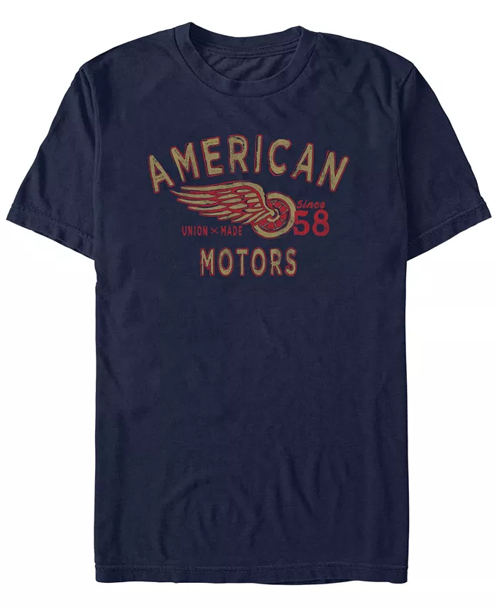 

Мужская футболка American Motors с коротким рукавом Generic Additude, синий