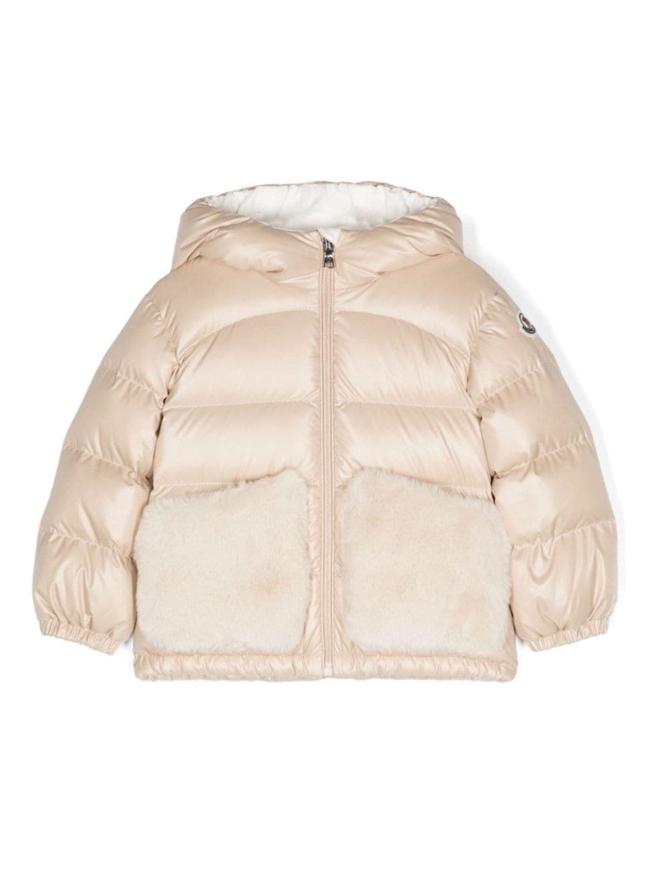 

Moncler Enfant пуховик Bluma, нейтральный цвет