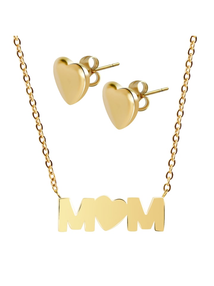 

Adeliás Женское колье из нержавеющей стали, 45 см, золотое