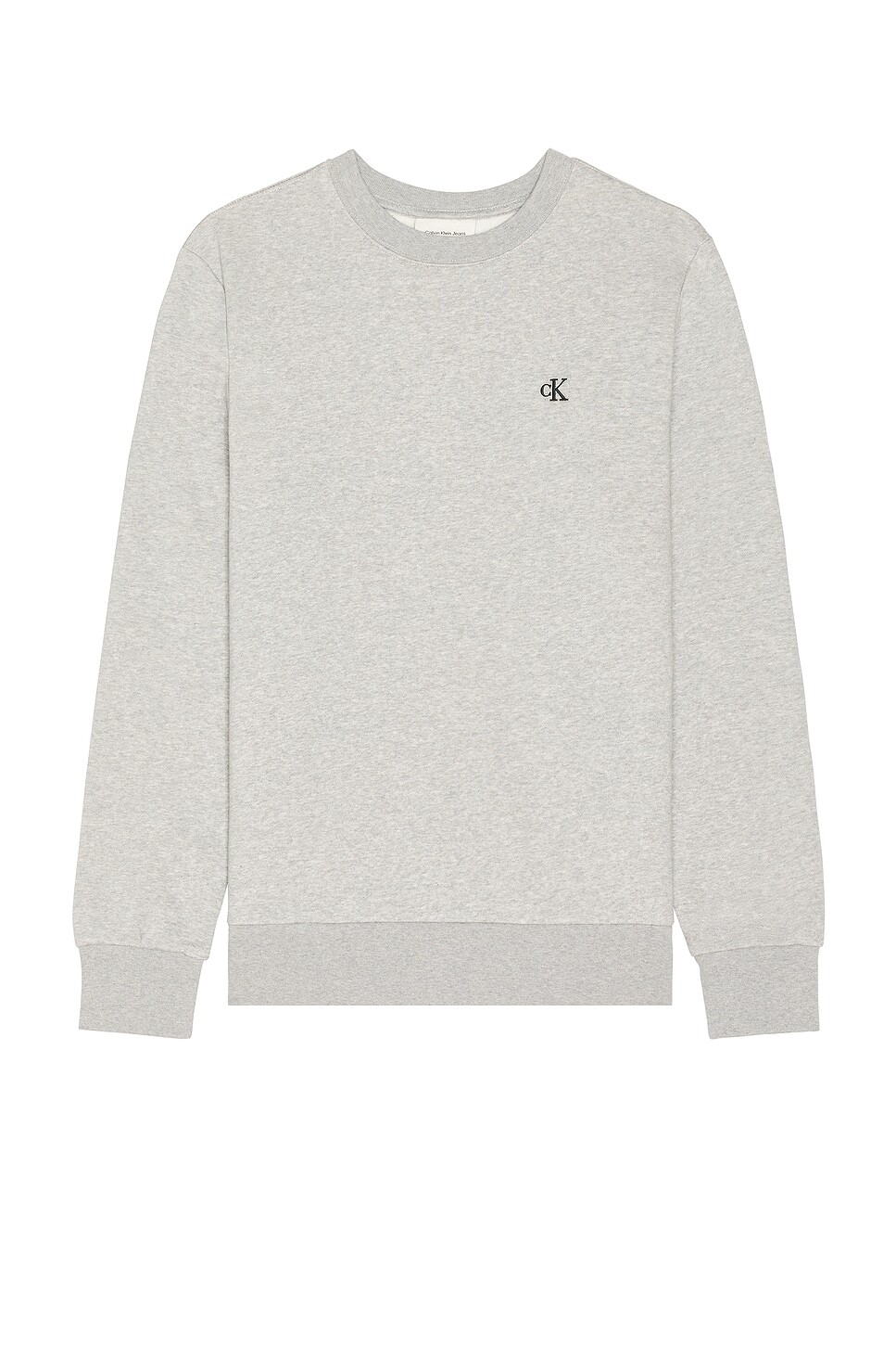 

Архивный логотип, флисовая толстовка с круглым вырезом Calvin Klein, серый