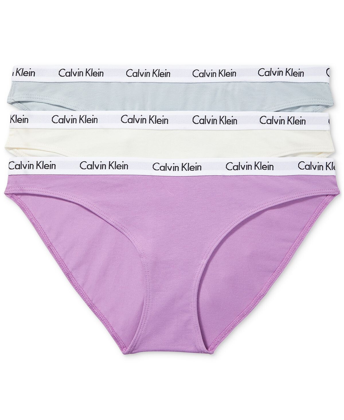 

Женское хлопковое нижнее белье, трусы из 3 штук QD3588 Calvin Klein