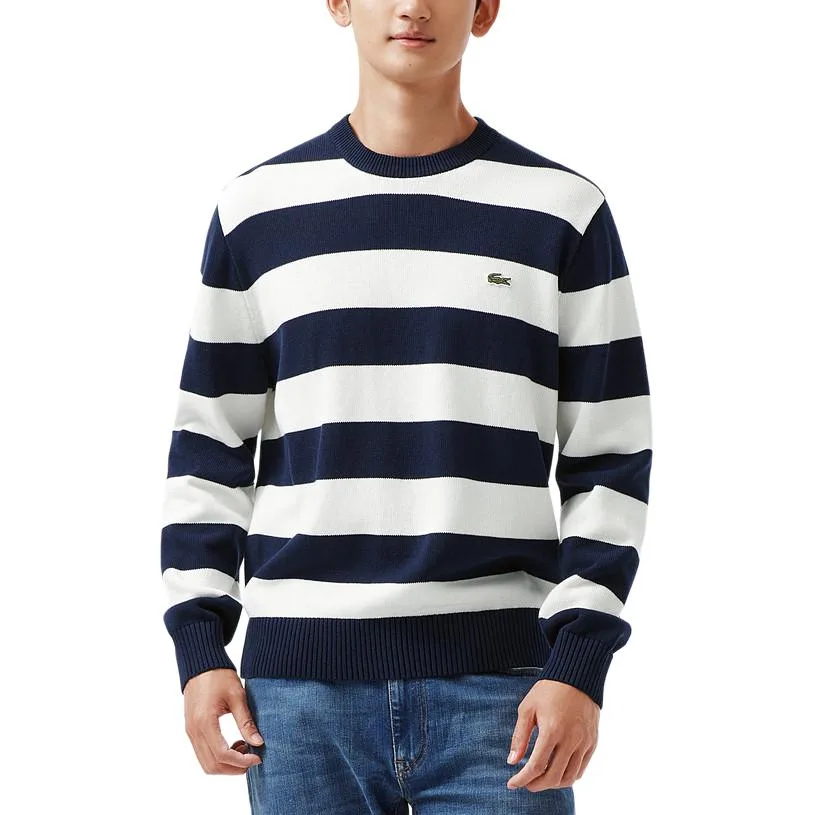 LACOSTE Толстовка мужская HHW/Navy Blue/White Multicolor Crew Neck Moderate Others — фото 4