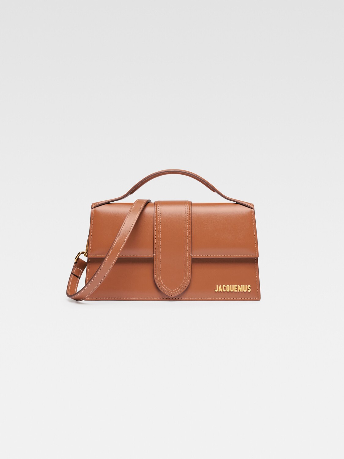 

Сумка-клапан через плечо JACQUEMUS The large Bambino, светло-коричневый