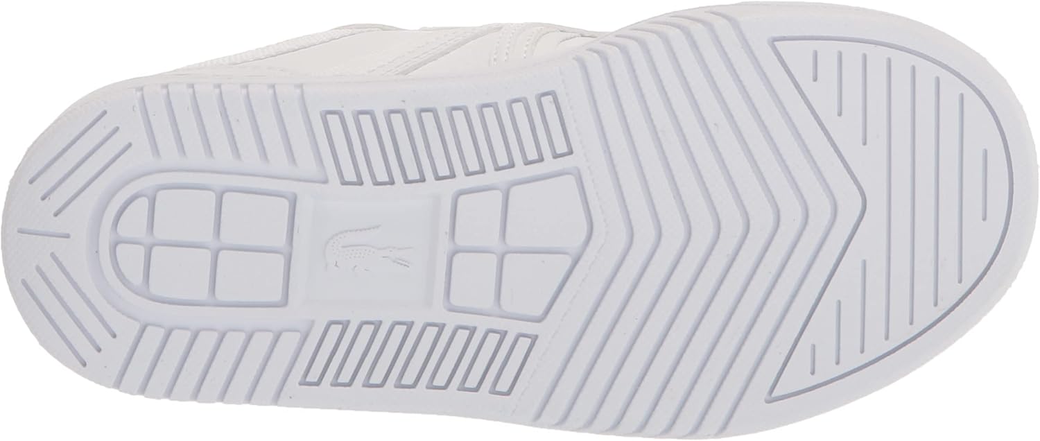Laceste Unisex-Child Infant's L001 кроссовки Lacoste, White/Gloss/Log/Marzipan/Java Blue — фото 4