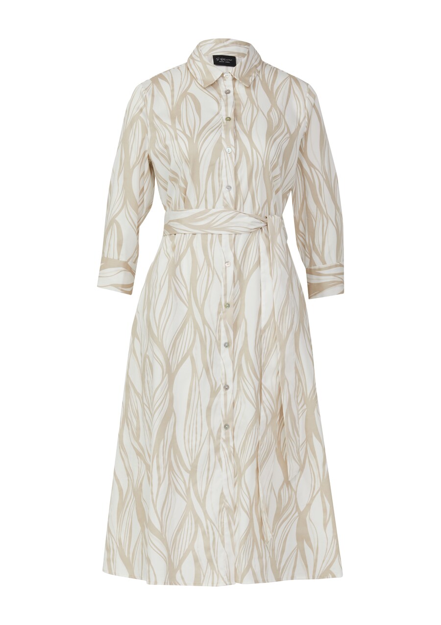 

Платье-рубашка s.Oliver BLACK LABEL, Ecru/Sand