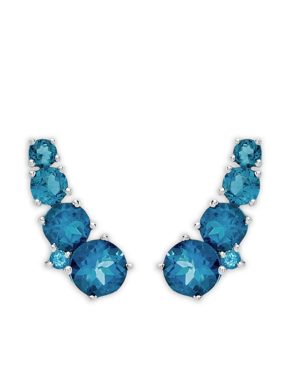 

Серьги из белого золота с топазами Brumani