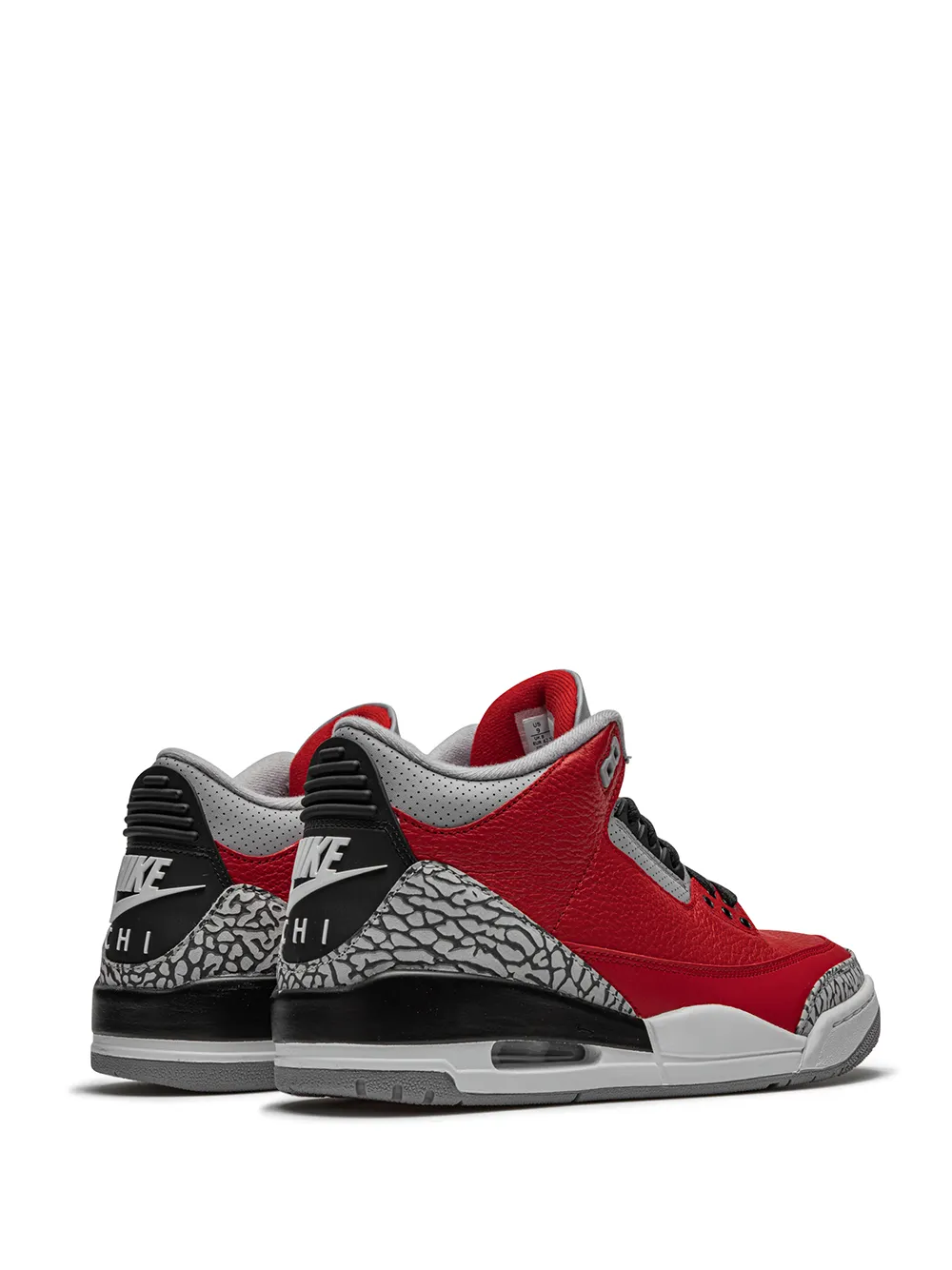 Кроссовки Air  3 Retro SE Unite - CHI Exclusive Jordan, красный — фото 3