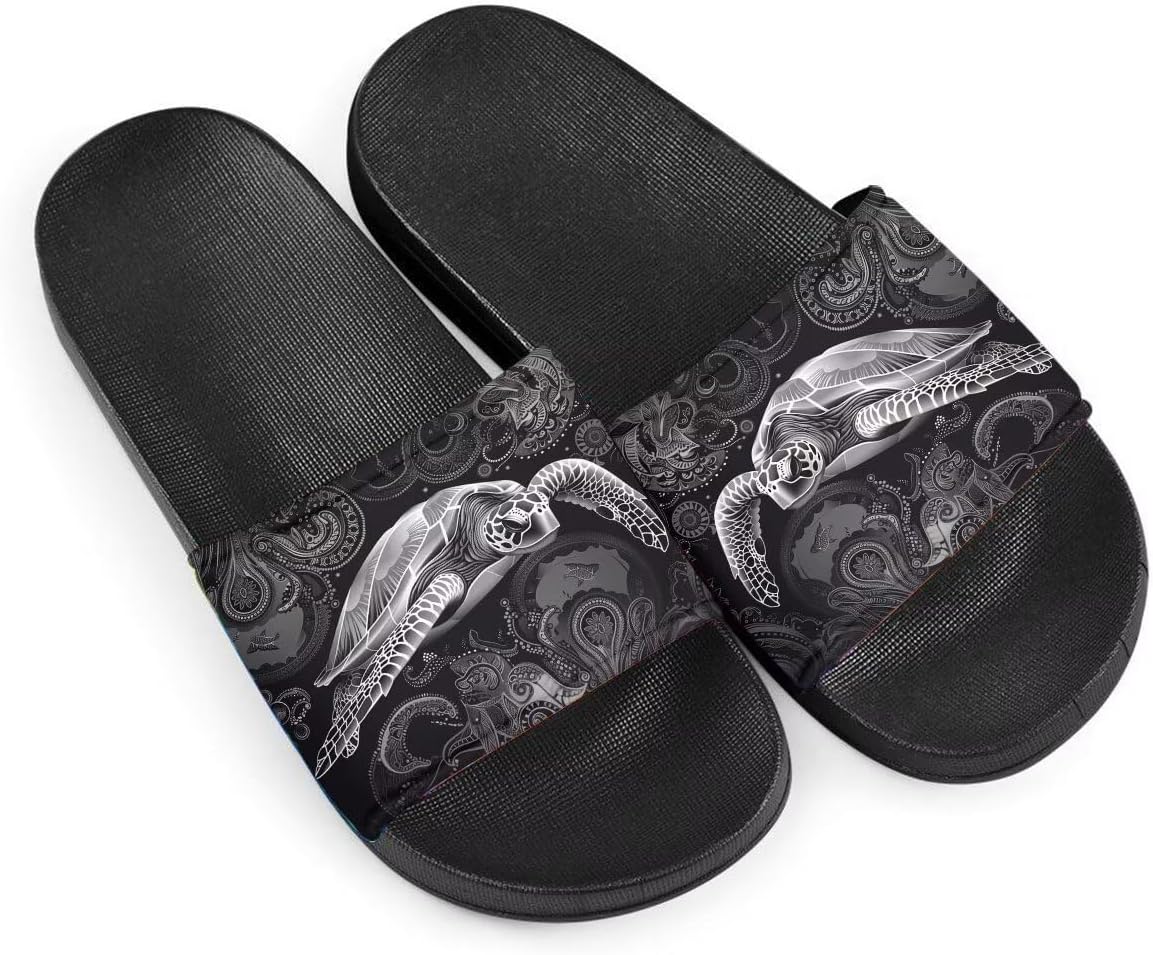 

Женские модные сандалии с уникальным дизайном, с узором черепахи, на плоской подошве, с противоскользящей подошвой из ЭВА, легкие повседневные домашние и тапочки Getelinseng, серый