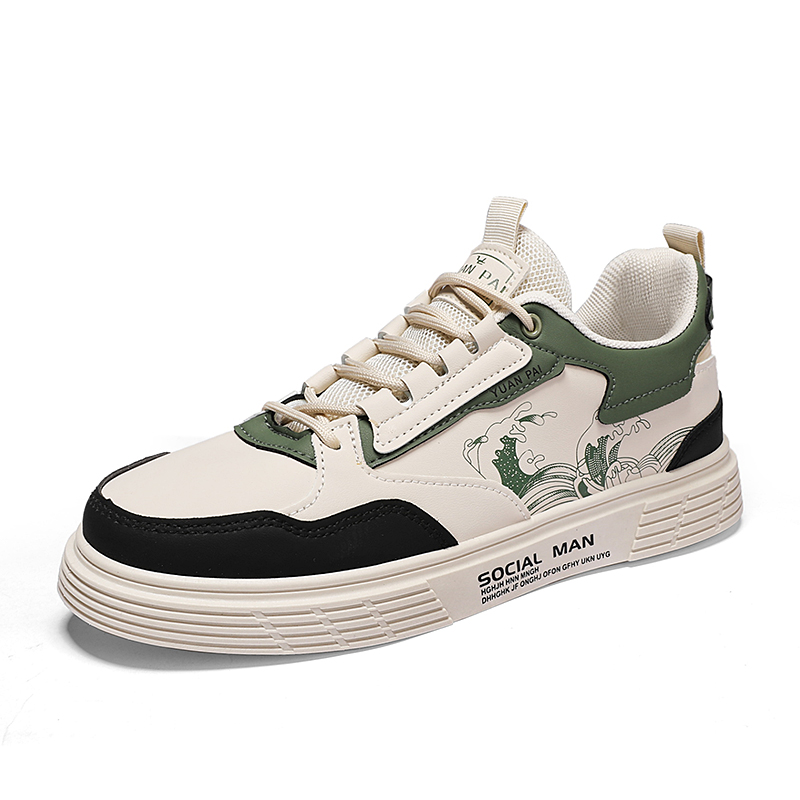 

Низкие мужские кроссовки SHOUBA, Beige Green