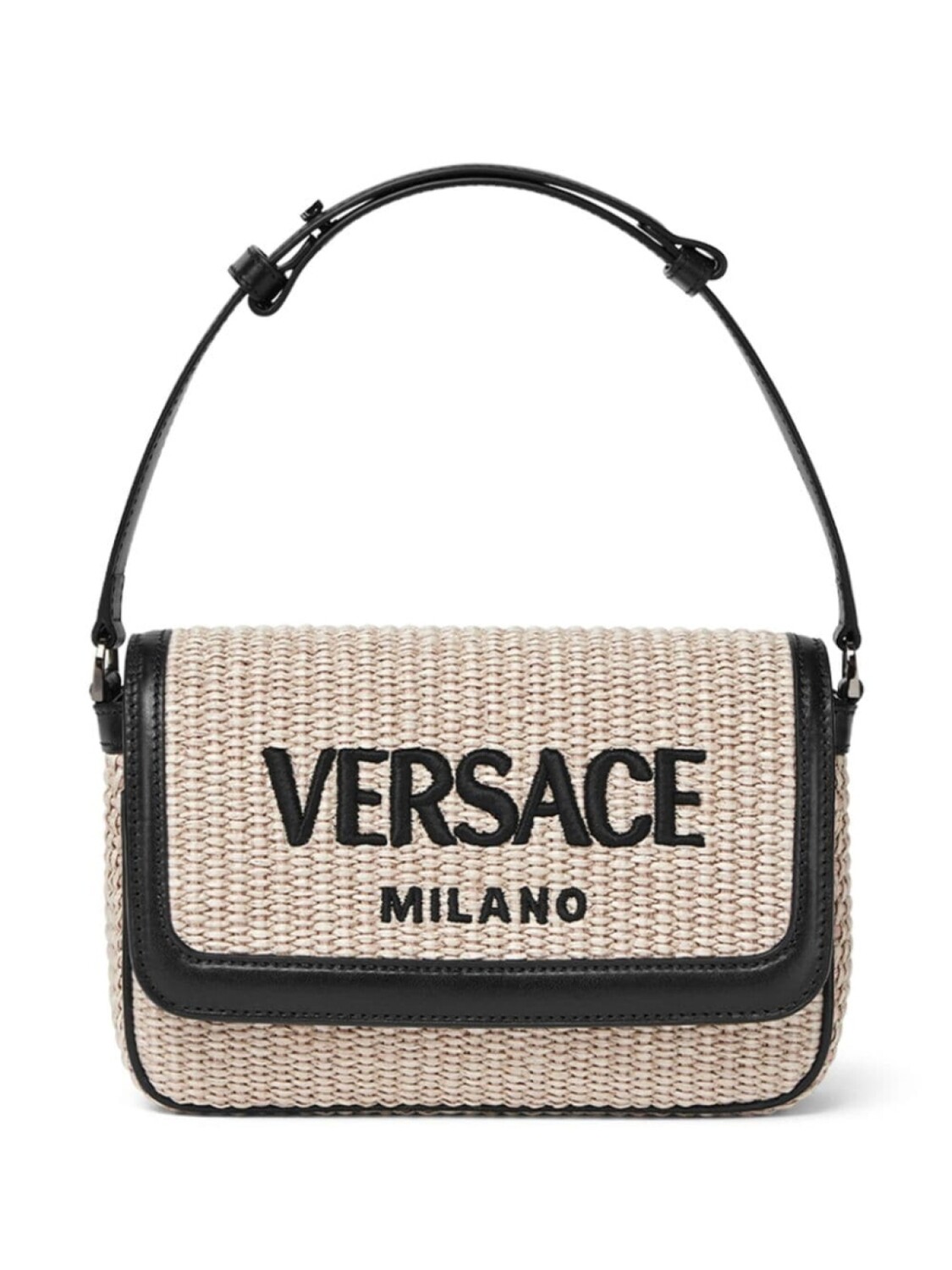 

Сумка через плечо Milano из рафии Versace, бежевый, Серый, Сумка через плечо Milano из рафии Versace, бежевый