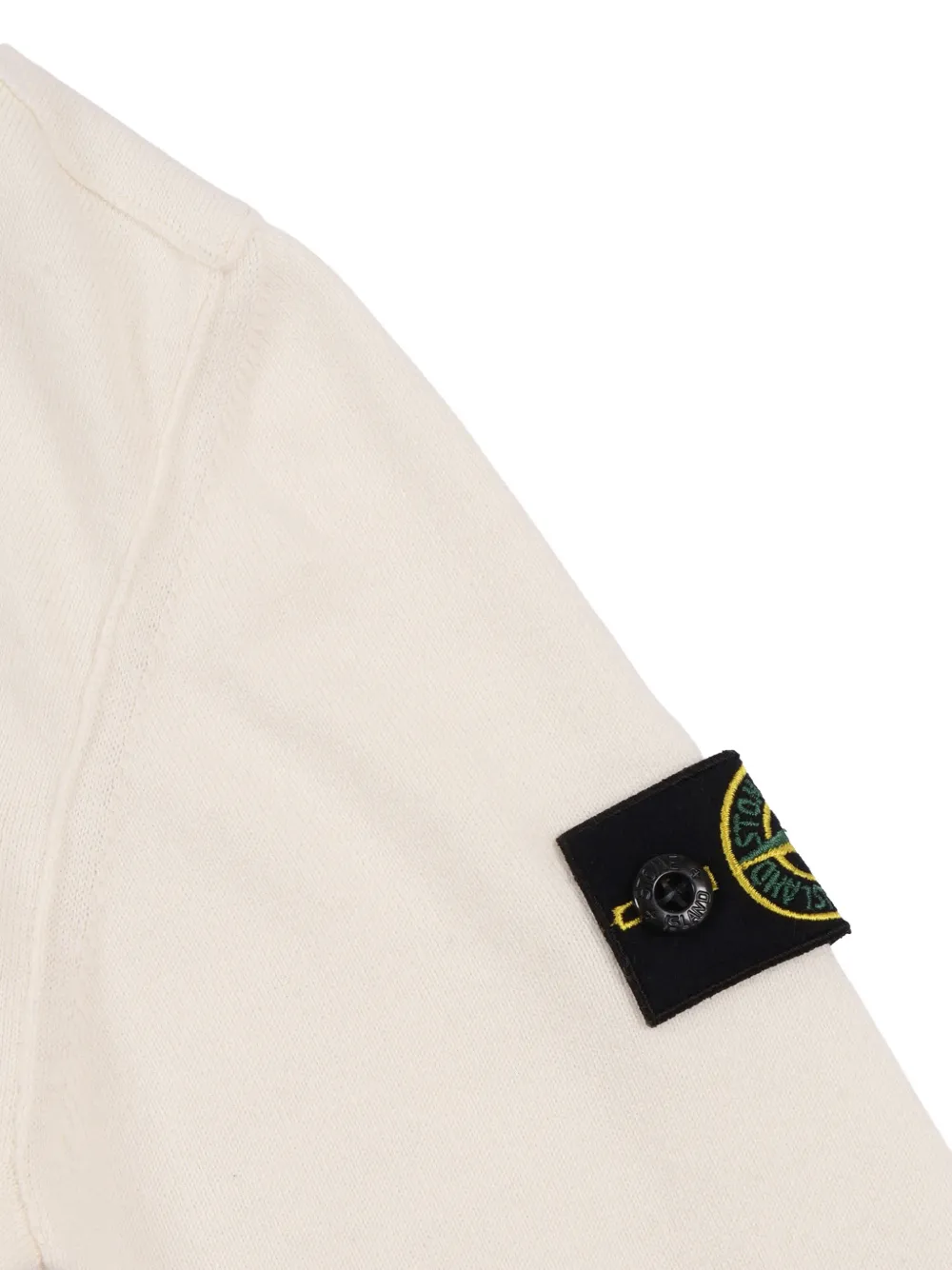 Кардиган с нашивками Stone Island Junior, бежевый — фото 3