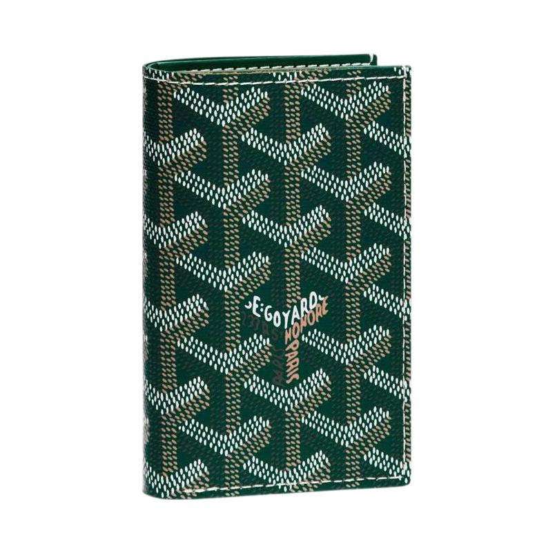 

GOYARD Кожаный держатель для карт Saint Pierre Canvas, 09TY09P Green